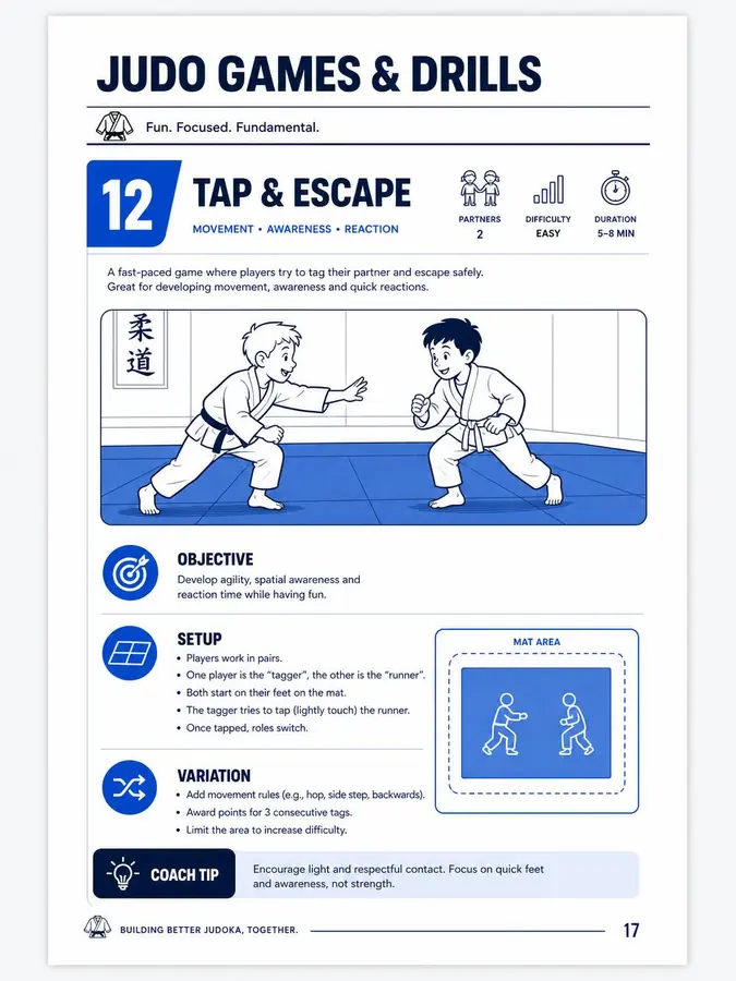 Judo Games & Drills sample page preview
