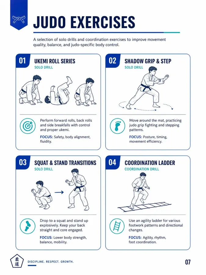 Judo Exercises sample page preview